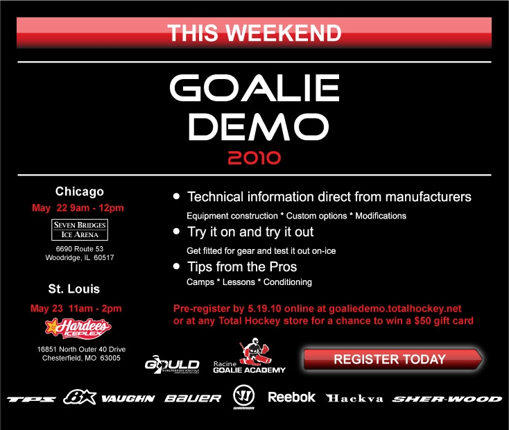 Goalie Demo 2010 - Presented by Total Hockey
