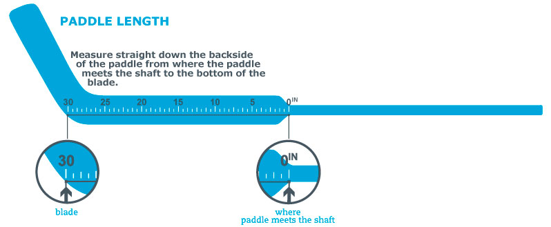 TG True Paddle Size Measurement Total Hockey.