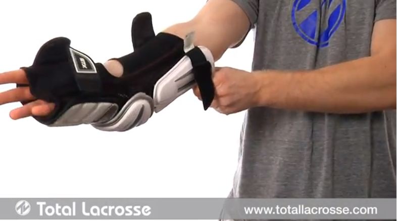 How to fit lacrosse arm pads