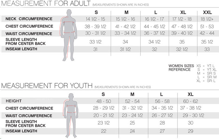 Ccm Jersey Size Chart