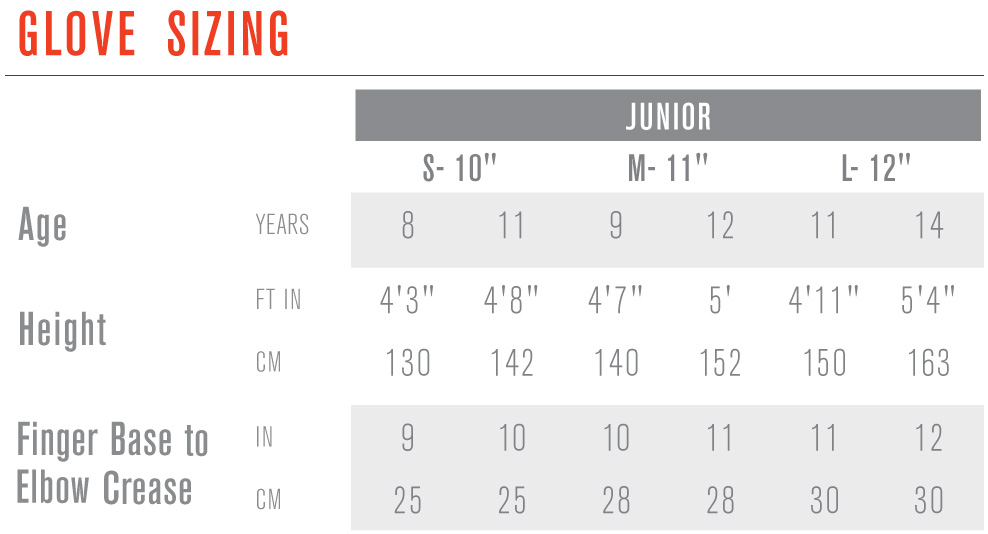 Easton Shoulder Pad Sizing Chart