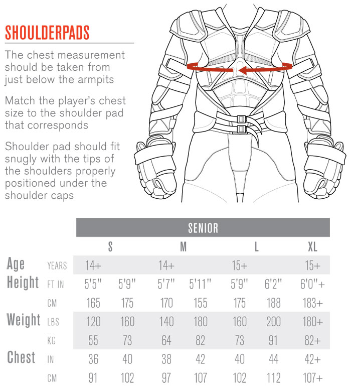 Easton Pants Size Chart