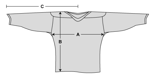 Youth Xl Hockey Jersey Size Chart