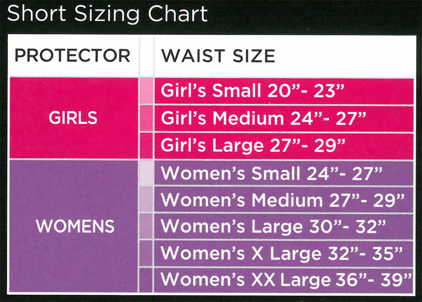 Shock Doctor Size Chart Knee