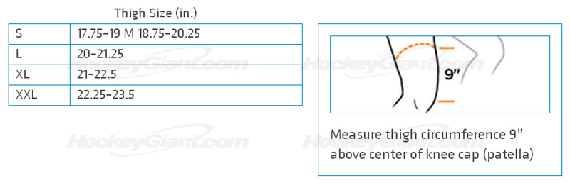 Shock Doctor Size Chart Knee