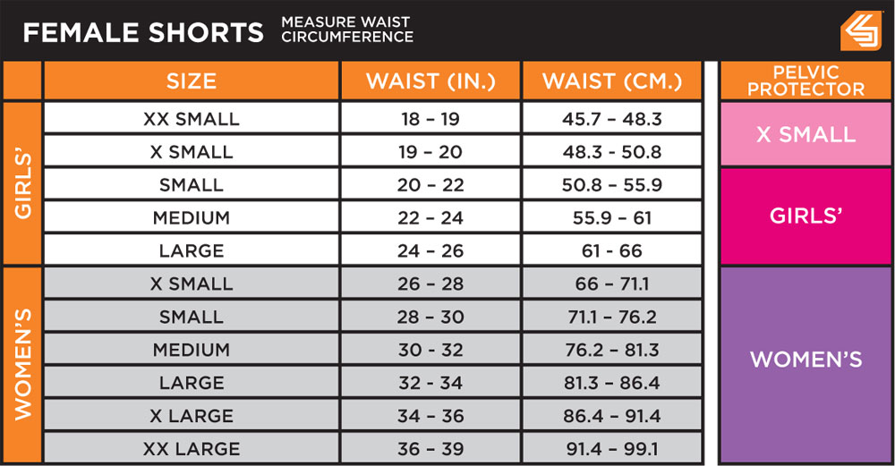 Shock Doctor Size Chart