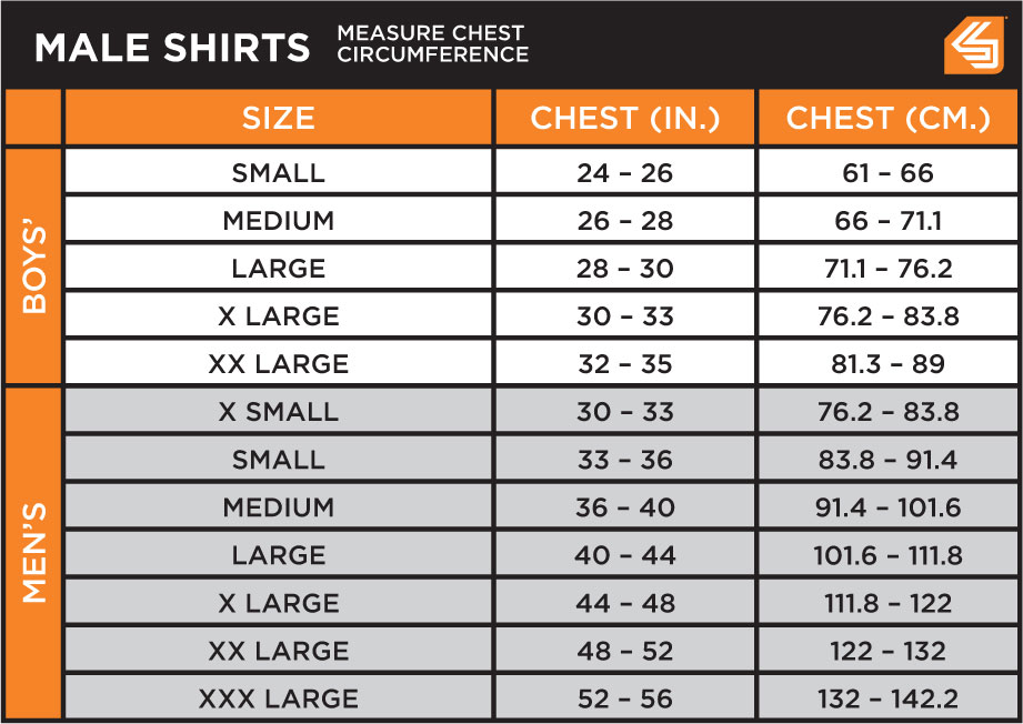 Shock Doctor Size Chart Knee